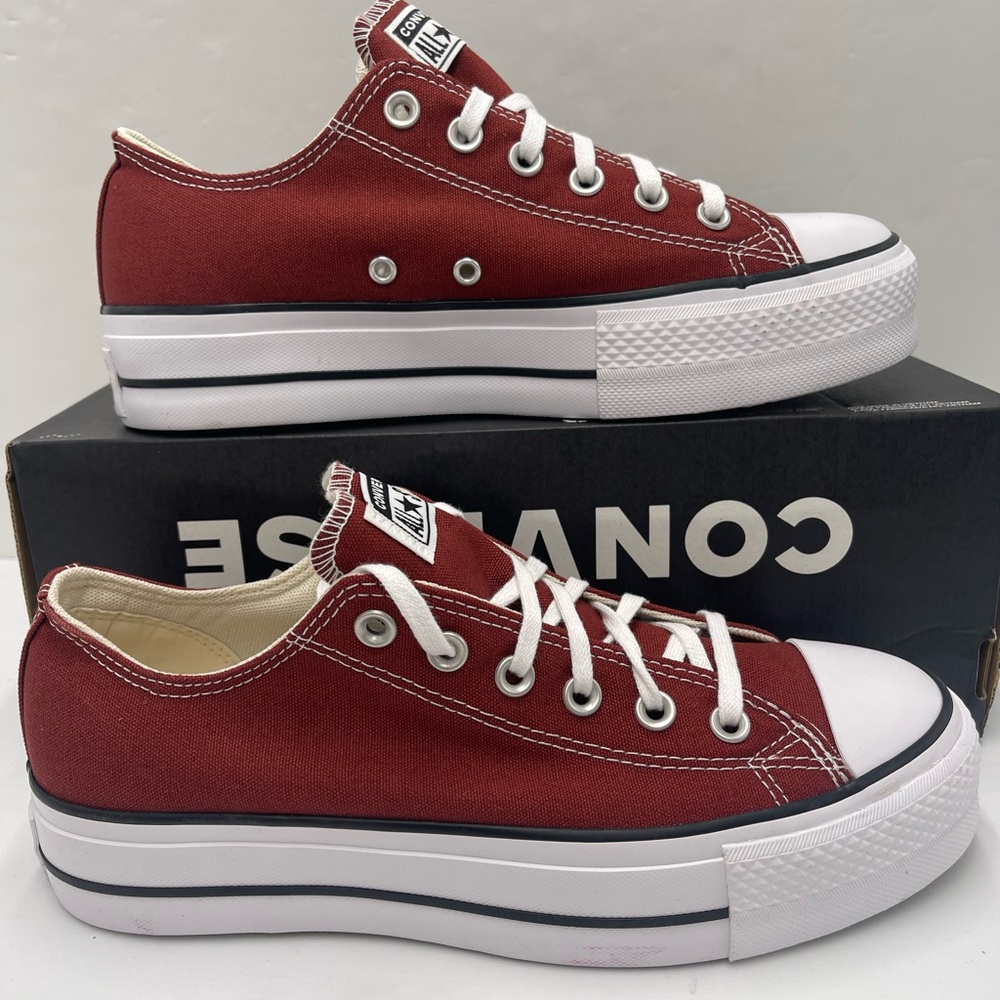 Converse Burgundy Canvas Platform Sneakers A14514F CTAS LIFT OX
ROTTIN APPLE